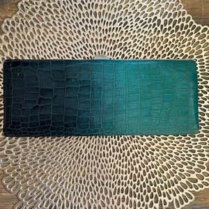 Blue and Turquoise Hand Clutch Bag